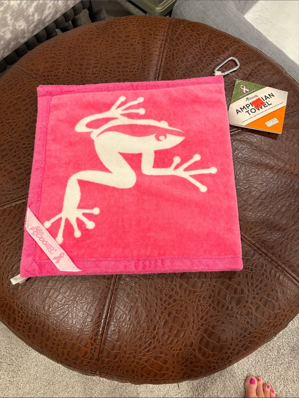 Pink Amphibian Towel by Frogger